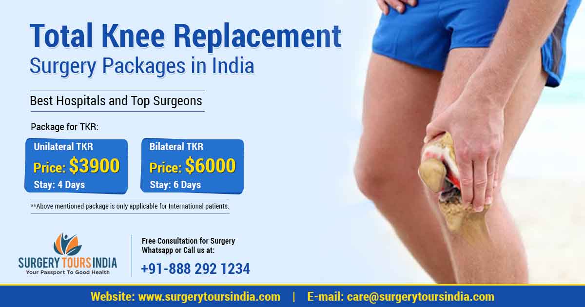 Total Knee Replacement Surgery packages In India